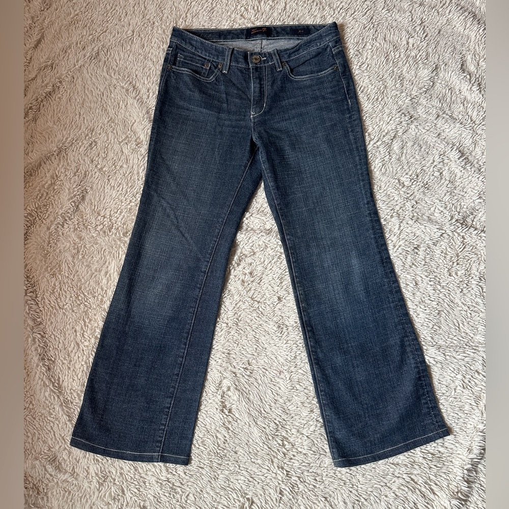 👖Seven7 Jeans Women's Dark Stretch Denim Flare Leg Jeans size 8
